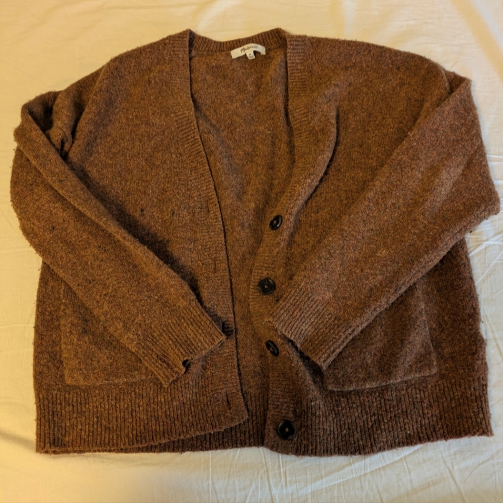 Brown Madewell cardigan xs